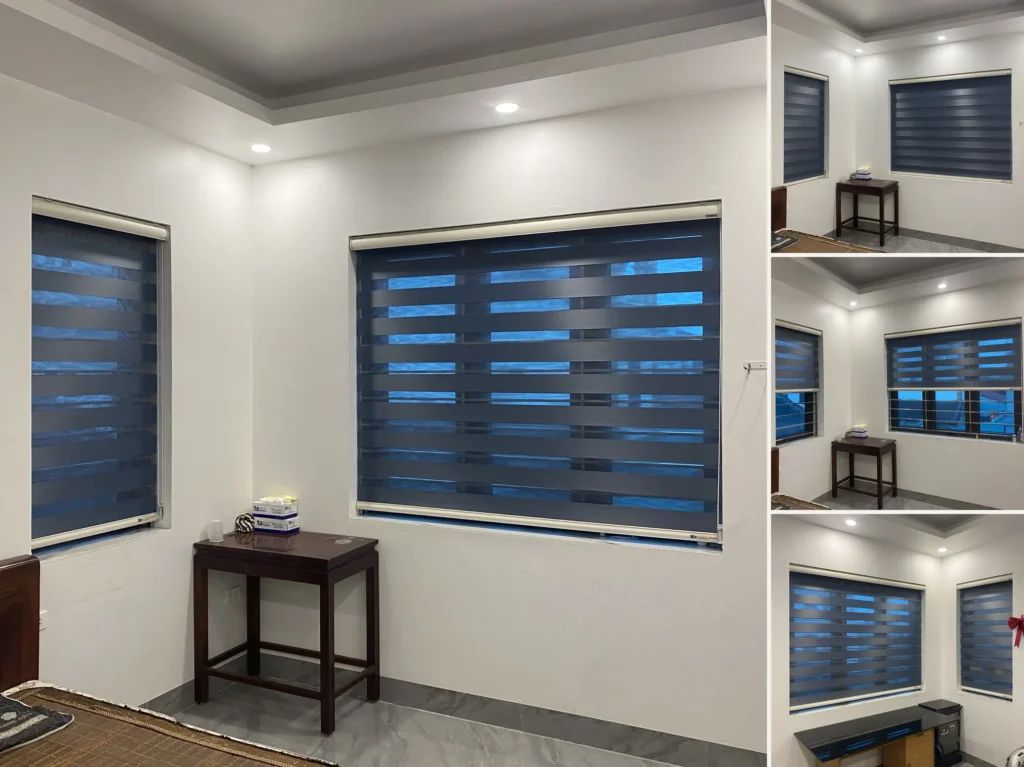 Nguyên lý điều chỉnh ảnh sáng so le linh hoạt 360 của rèm cầu vòng hàn quốc