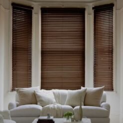 Rèm sáo nhựa PS giả gỗ bản 50mm Basic mã PSW-008