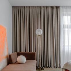 Rèm vải 2 lớp đẹp, vải thô cản sáng cao cấp