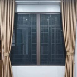 Cửa lưới chống muỗi hệ 27 mở 2 cánh khung màu Ghi, Nâu, Trắng