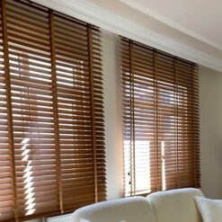 Rèm sáo nhựa PS giả gỗ bản 50mm Basic mã PSW-007