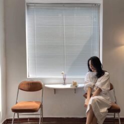 Rèm sáo nhôm mã ST-01 màu trắng