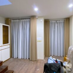 Rèm vải 2 lớp đẹp, vải thô kháng khuẩn cao cấp