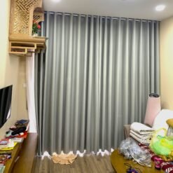 Rèm vải thô kháng khuẩn cao cấp mã CT18-7