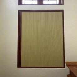 Rèm tổ ong cửa sổ hệ 27 mở 1 cánh khung vân gỗ