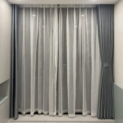 Rèm vải 2 lớp chống nắng giá rẻ, vải gấm đẹp