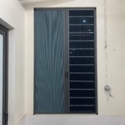 Rèm tổ ong cửa sổ hệ 30 mở 2 cánh khung màu ghi, nâu, trắng