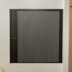 Rèm tổ ong cửa sổ hệ 27 mở 2 cánh khung màu ghi, nâu, trắng