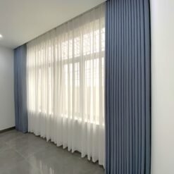 Rèm vải 2 lớp đẹp, vải thô kháng khuẩn cao cấp