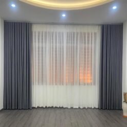 Rèm vải 2 lớp chống nắng giá rẻ, vải gấm đẹp