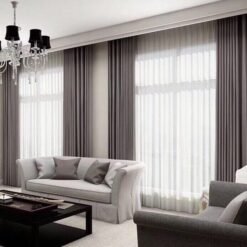 Rèm vải thô cao cấp mã TM18135-12