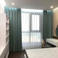 Rèm vải thô kháng khuẩn cao cấp mã CT19-8