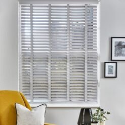 Rèm sáo gỗ tự nhiên cao cấp bản 50mm Basic mã STW-061-Silver